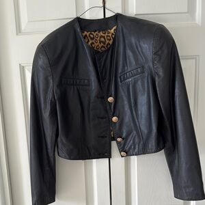 Black Leather Women's Jacket